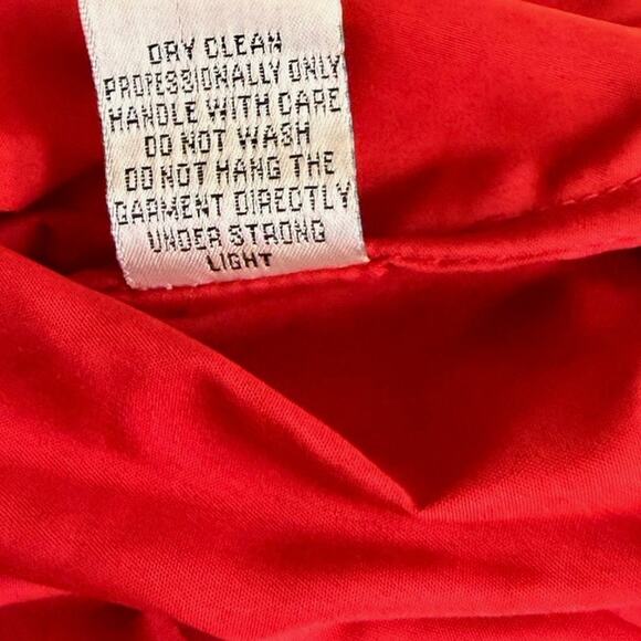 Sean Collection 100% Silk Beaded Cut Out Vintage Evening Dress Red EUC Small - Picture 6 of 8